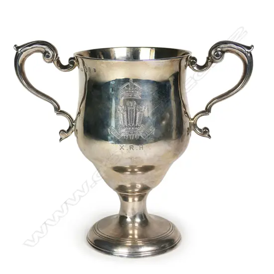 A George III Irish silver Victorian presentation HRH Prince of Wales trophy cup,