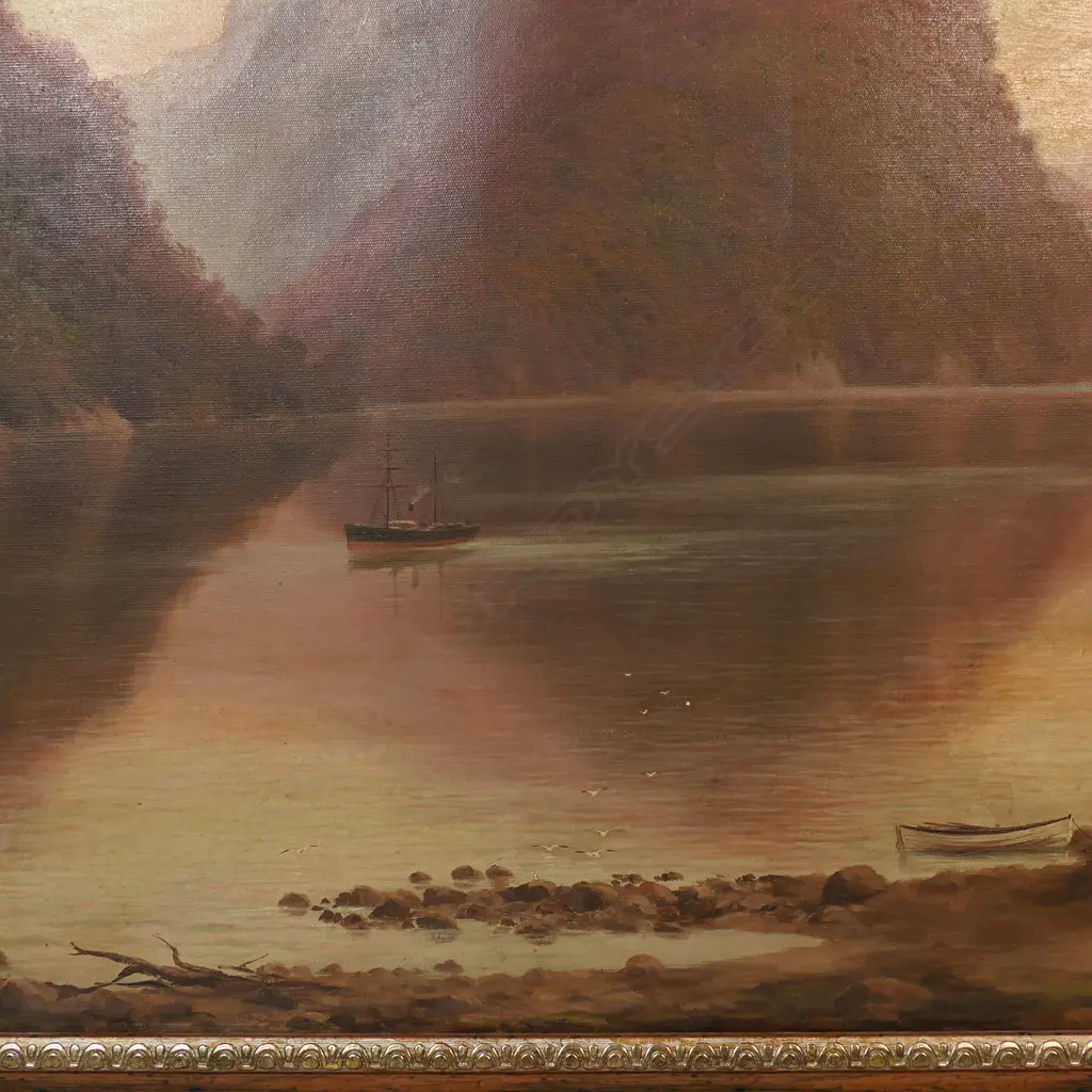 William George Baker (NZ 1864-1929) 'Mitre Peak Milford Sd', Image 1++