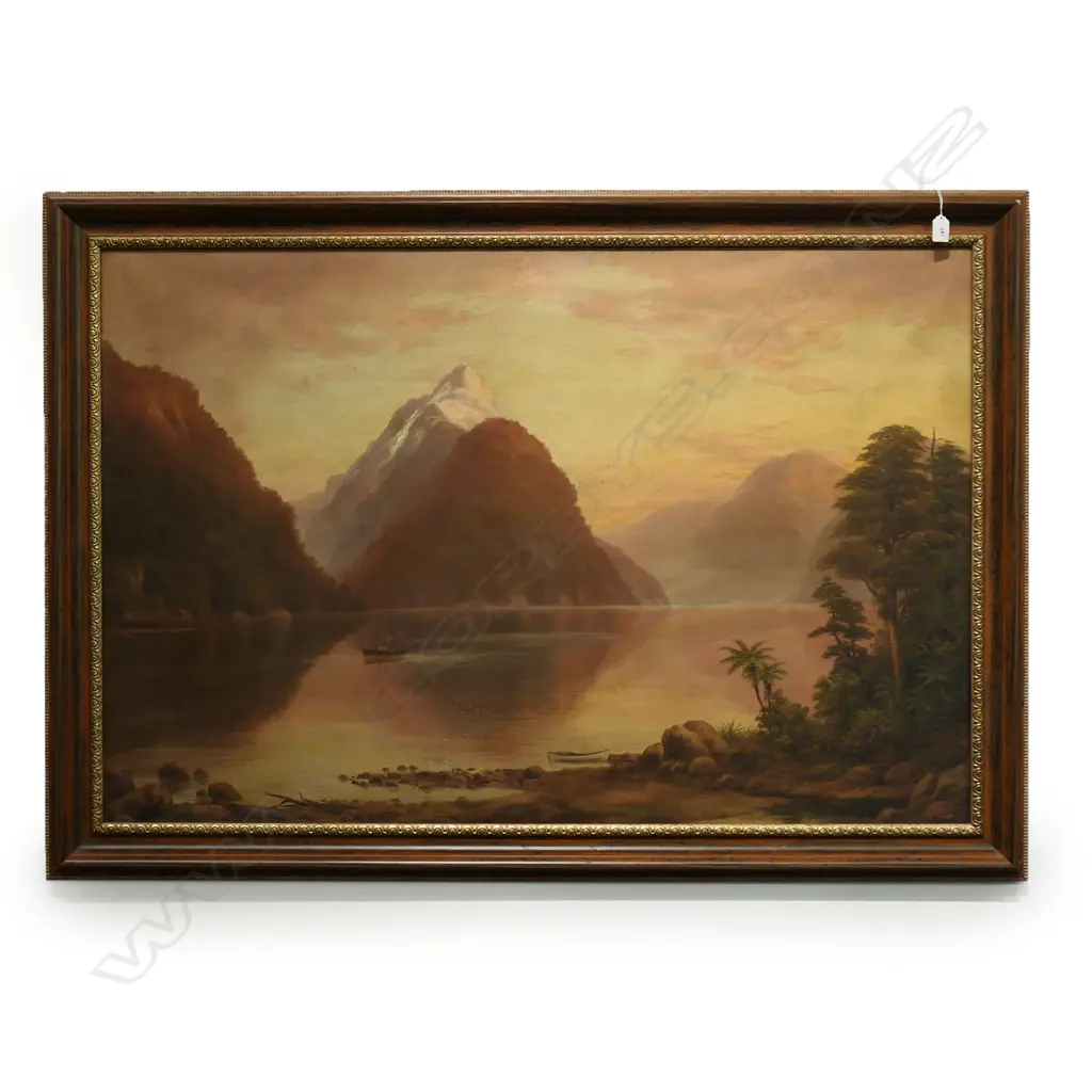 William George Baker (NZ 1864-1929) 'Mitre Peak Milford Sd', Image 1++