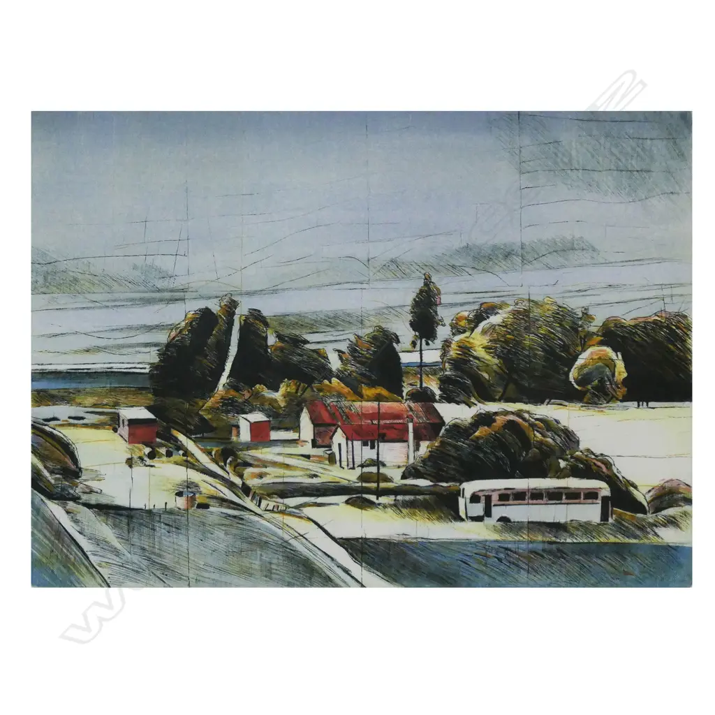 Stanley Palmer  (NZ 1936-) 'Bus Maraenui', Image 1++