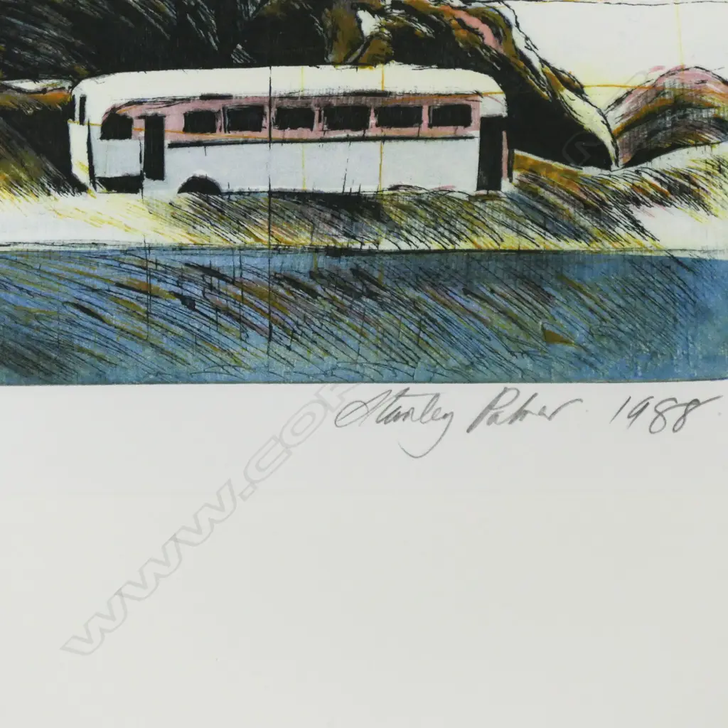 Stanley Palmer  (NZ 1936-) 'Bus Maraenui', Image 1++