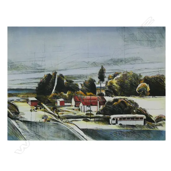 Stanley Palmer  (NZ 1936-) 'Bus Maraenui',