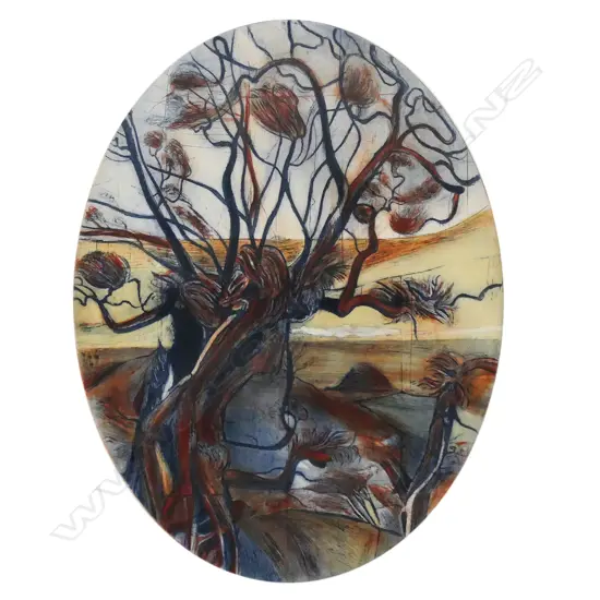 Stanley Palmer (NZ 1936-) 'Old Pohutukawa Mahurangi',