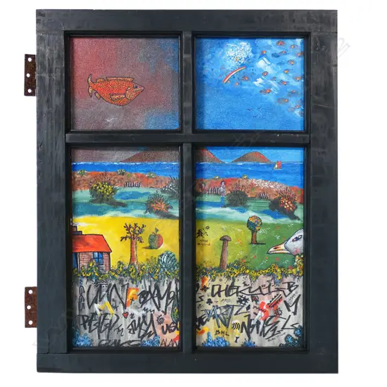 Alan Taylor (NZ 1933-2016) 'Neighbour Rangitoto Island',