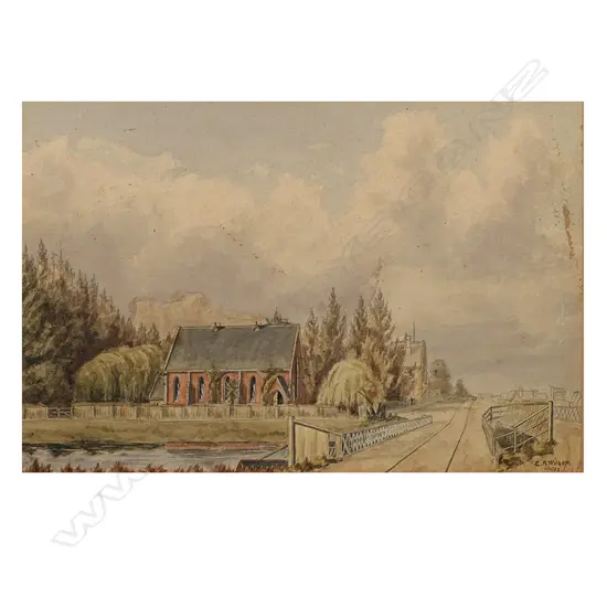 Edmund Richardson Wilson (1871? -1941), 'All Saints Church, Gladstone, Invercargill',