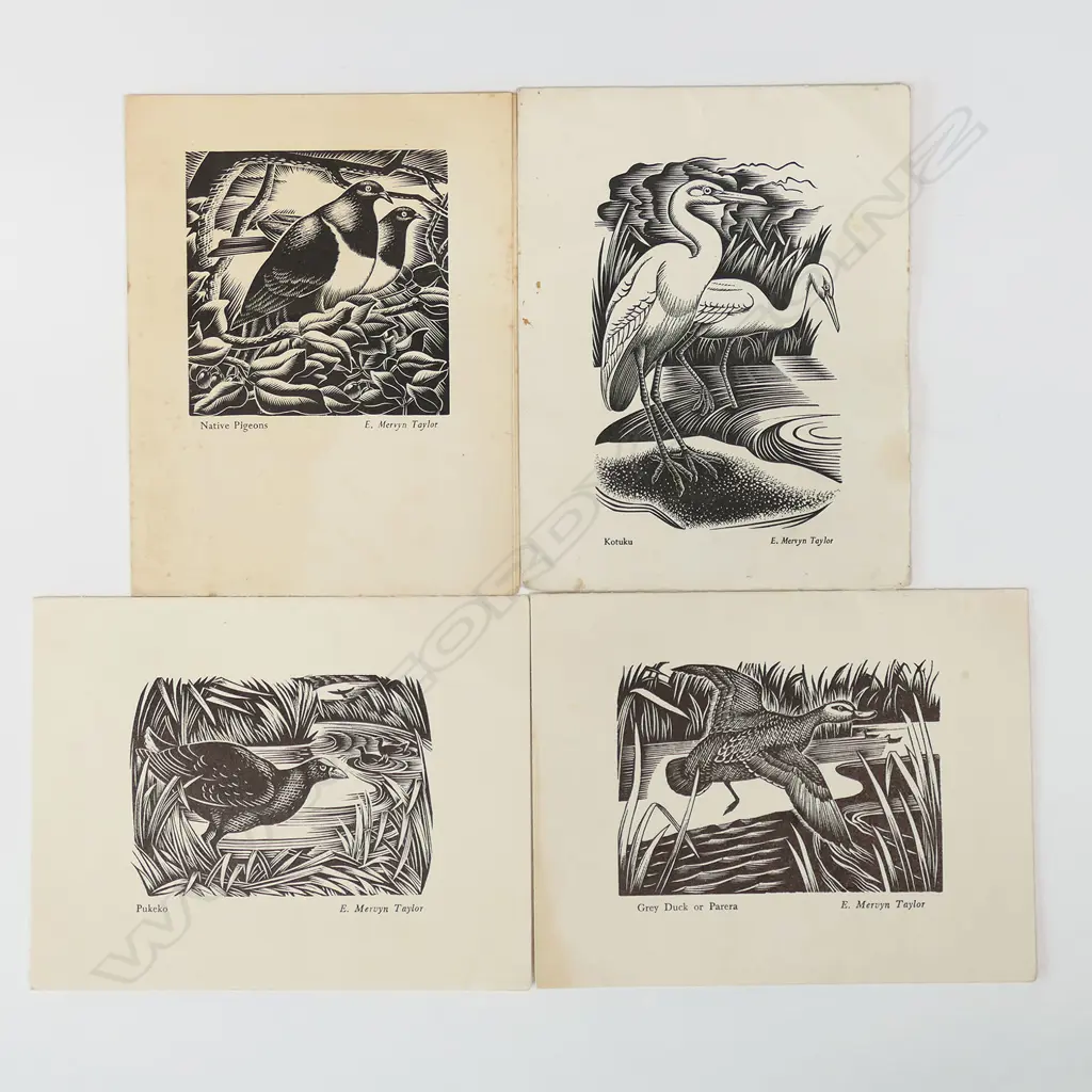 Mervyn Taylor (1906-1964) collection of thirteen  un-editioned wood engravings, Image 1++