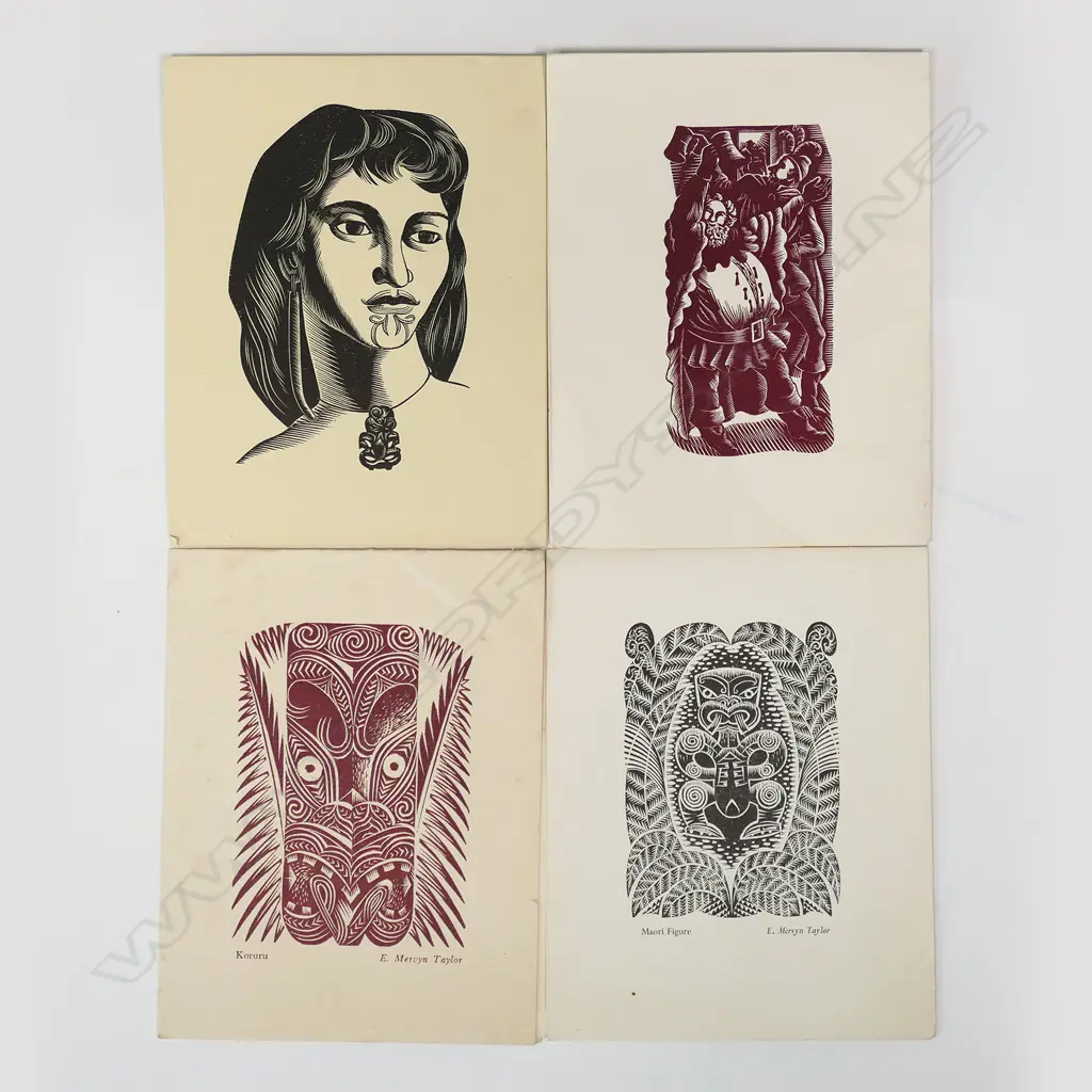 Mervyn Taylor (1906-1964) collection of thirteen  un-editioned wood engravings, Image 1++
