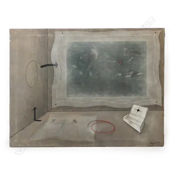 Sergio Fergola (Italian 1936-1994) 'The Room of the Voice J',