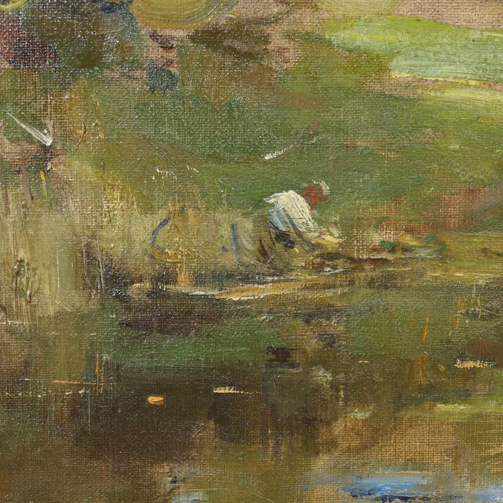 William Miller Frazer RSA (1864-1961 Scottish), 'The Tyne, Prestonkirk Scotland' Image 1++