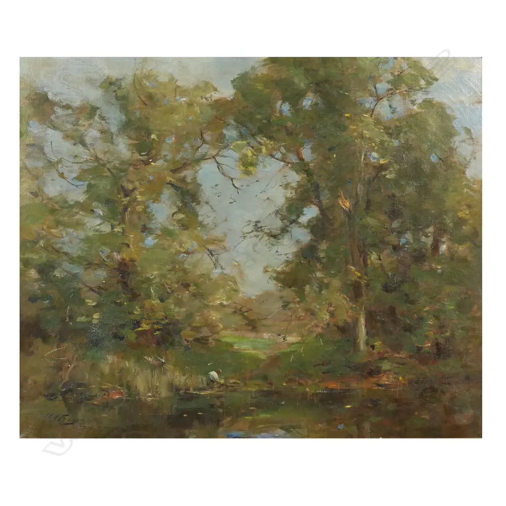 William Miller Frazer RSA (1864-1961 Scottish), 'The Tyne, Prestonkirk Scotland' Image 1++