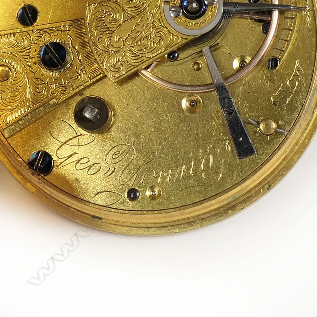 A c.1900 New Zealand made (movement) 18ct gold pocket watch, Image 1++