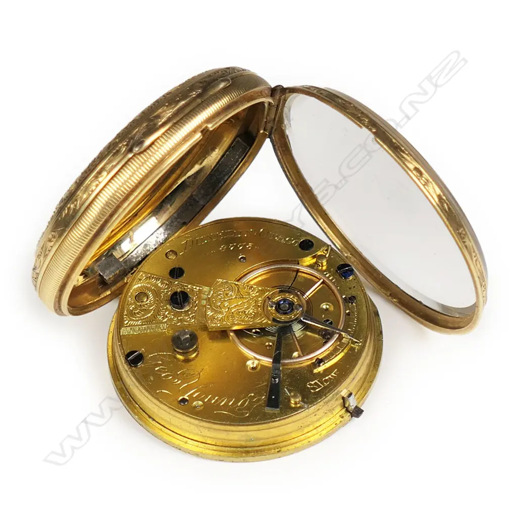 A c.1900 New Zealand made (movement) 18ct gold pocket watch, Image 1++