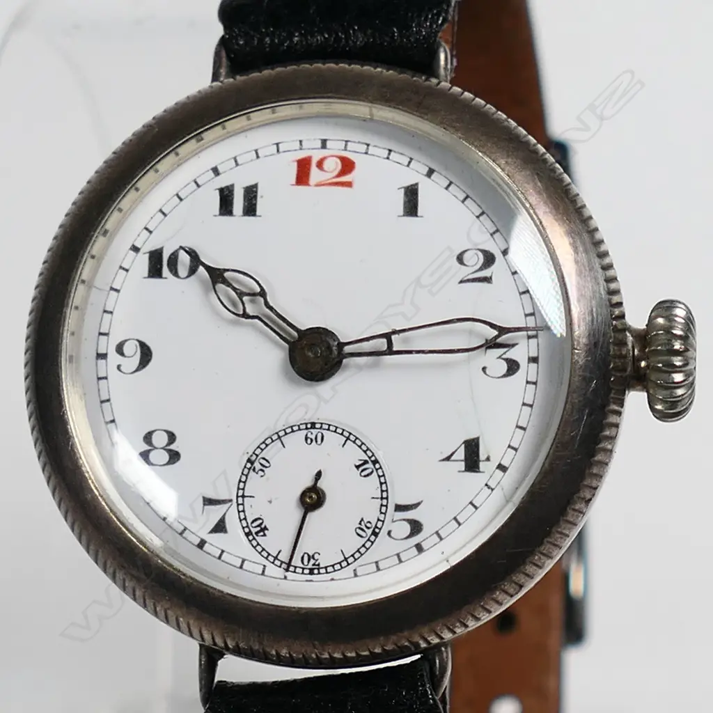 A WWI period gent's Rolex silver trench watch, Image 1++