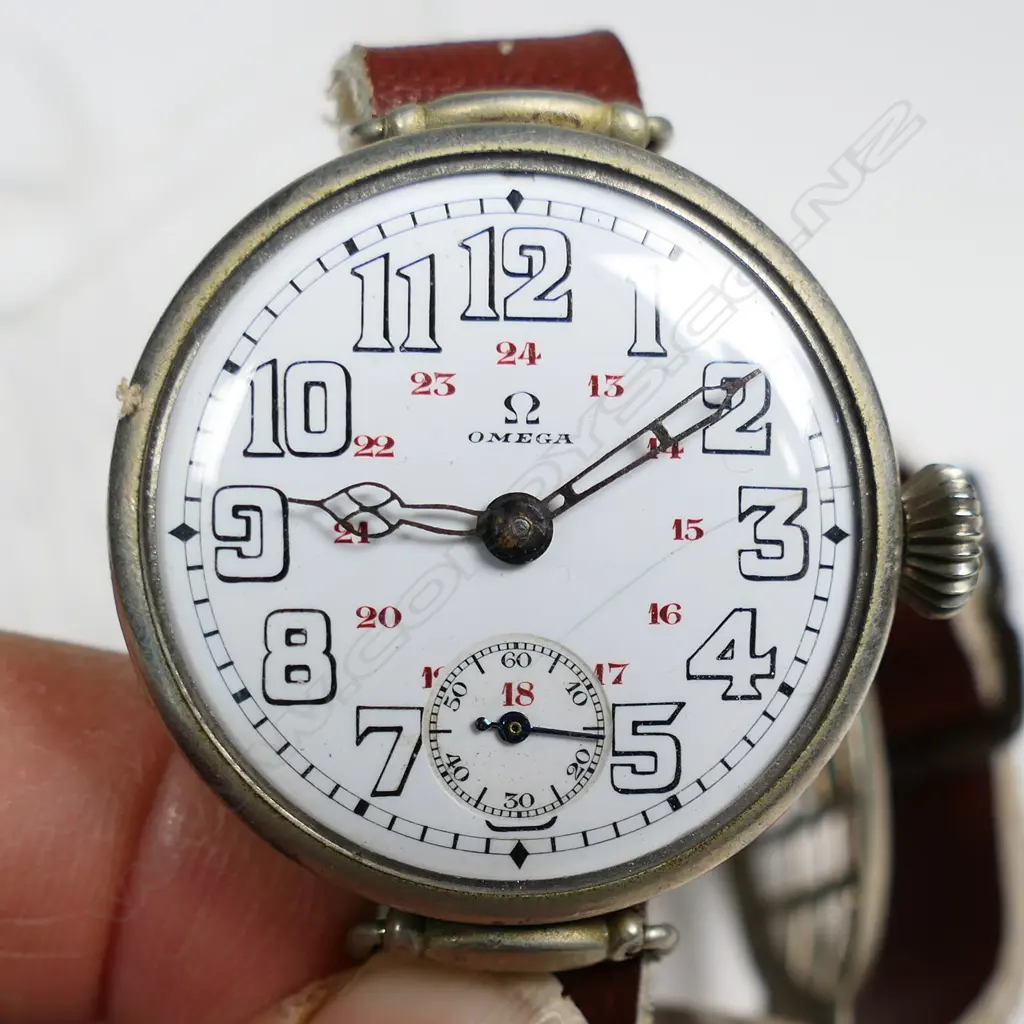A WWI period Omega trench wristwatch, Image 1++