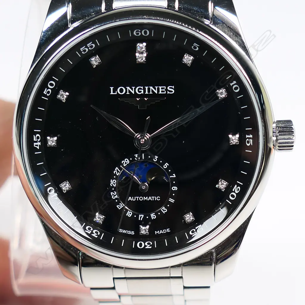 Longines 2023 Master Collection Moonphase gent’s wristwatch with box and papers, Image 1++