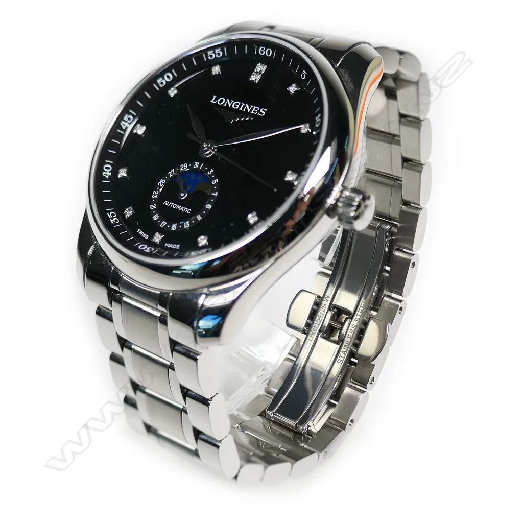 Longines 2023 Master Collection Moonphase gent’s wristwatch with box and papers, Image 1++