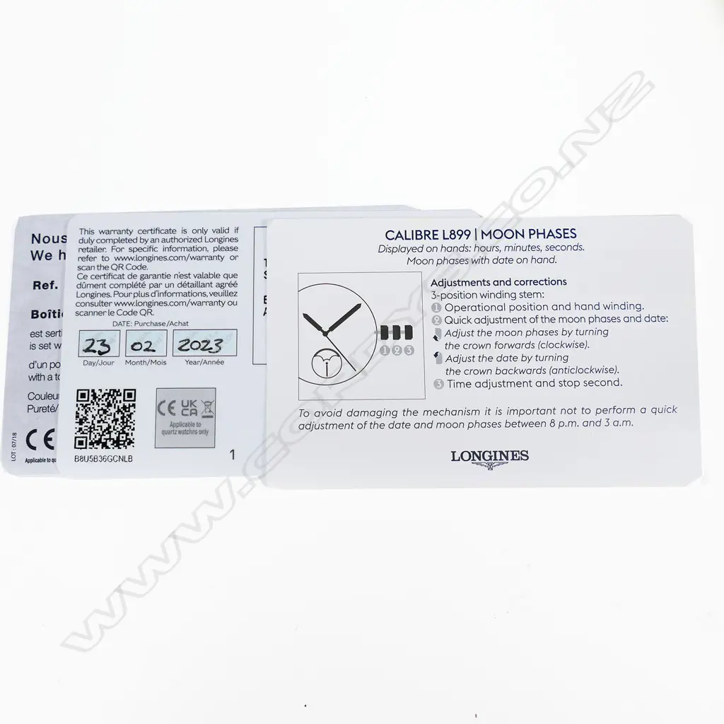 Longines 2023 Master Collection Moonphase gent’s wristwatch with box and papers, Image 1++