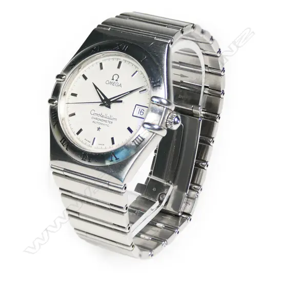 An Omega Constellation gent’s stainless-steel wristwatch,