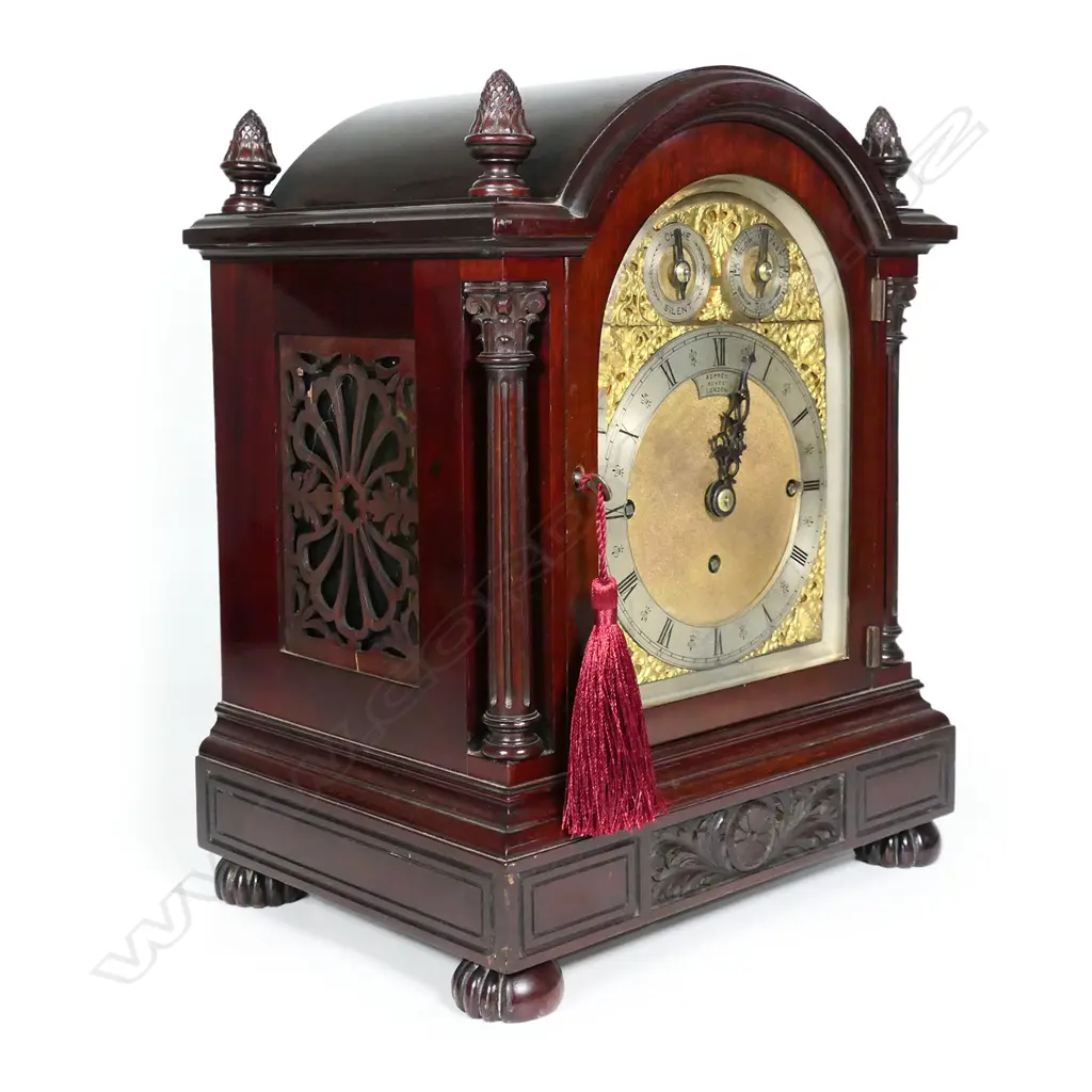A fine quality early 20thC bracket clock for Asprey, Bond St., London, Image 1++