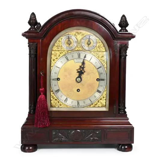 A fine quality early 20thC bracket clock for Asprey, Bond St., London,