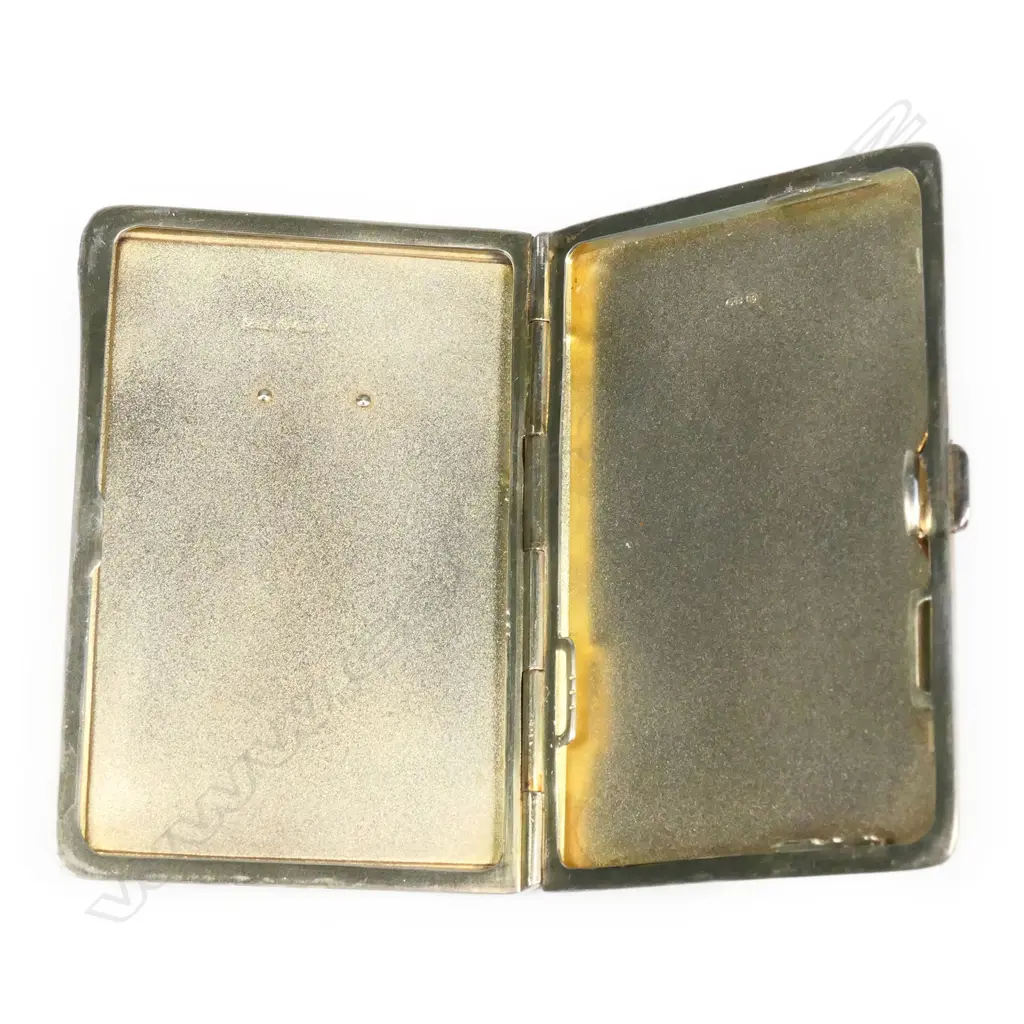 A European silver and enamel Art Deco cigarette case, Image 1++