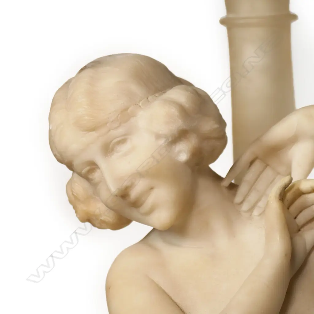 An early 1900s marble lamp, Image 1++