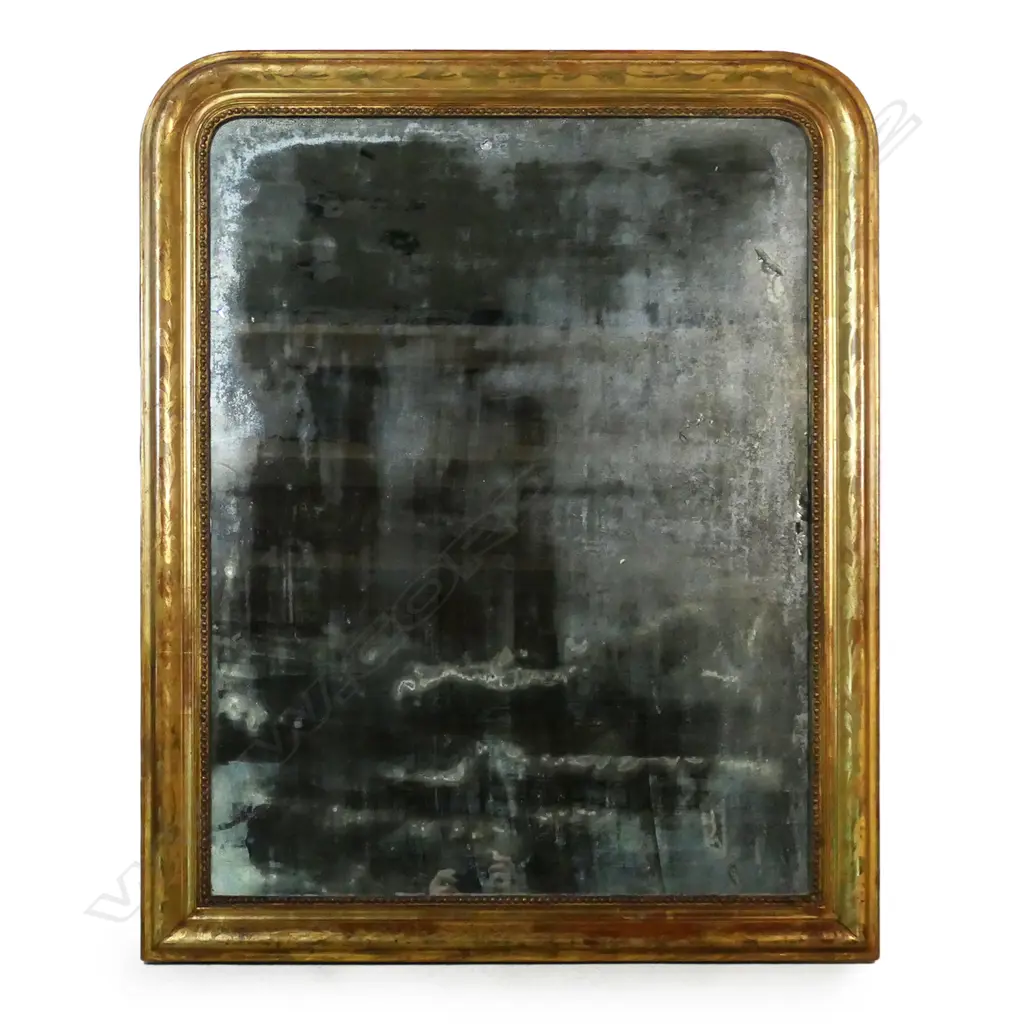 A 19thC French overmantel mirror, Image 1++