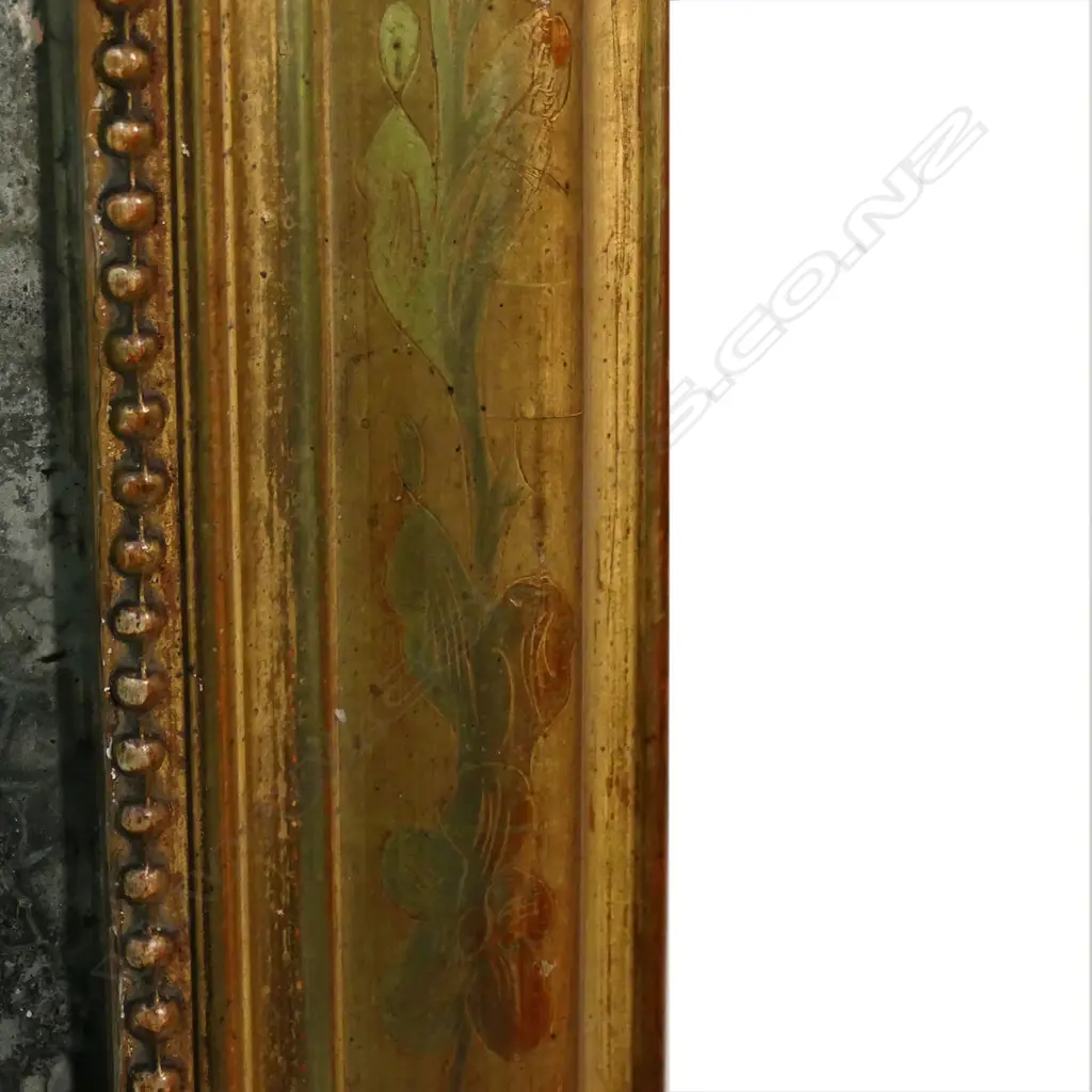 A 19thC French overmantel mirror, Image 1++