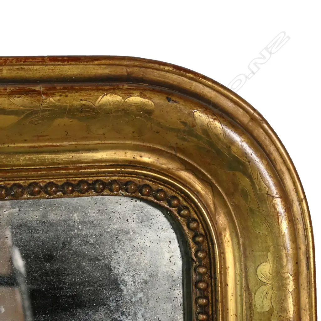 A 19thC French overmantel mirror, Image 1++
