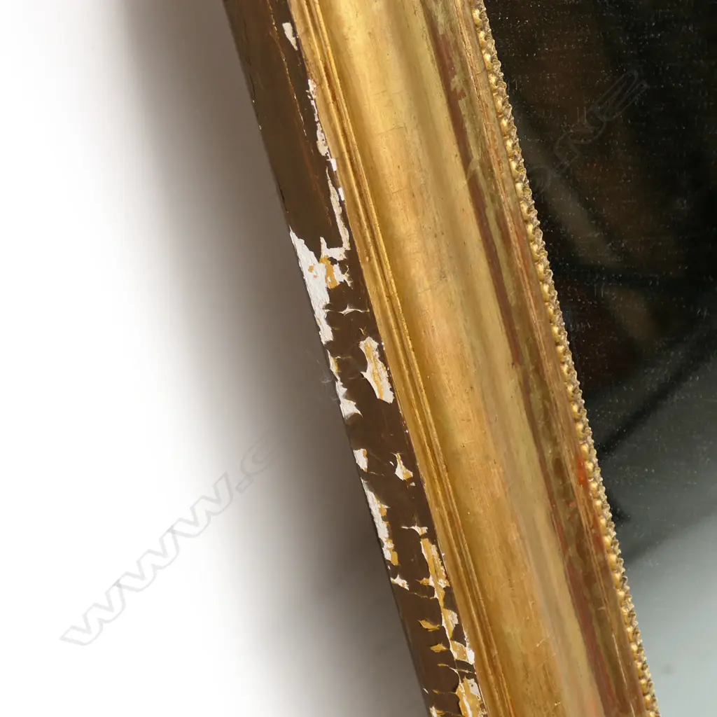 A 19thC French overmantel mirror, Image 1++
