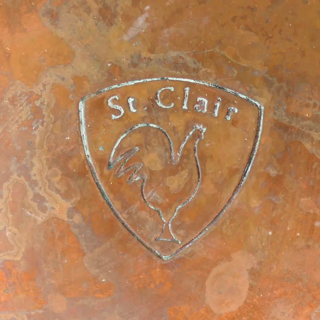 A graduating set of four St. Clair copper lidded saucepans, Image 1++