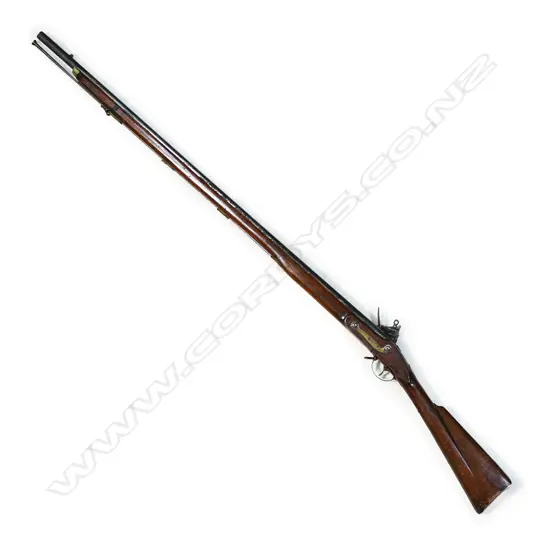 A Flintlock trade musket with 39" barrel,