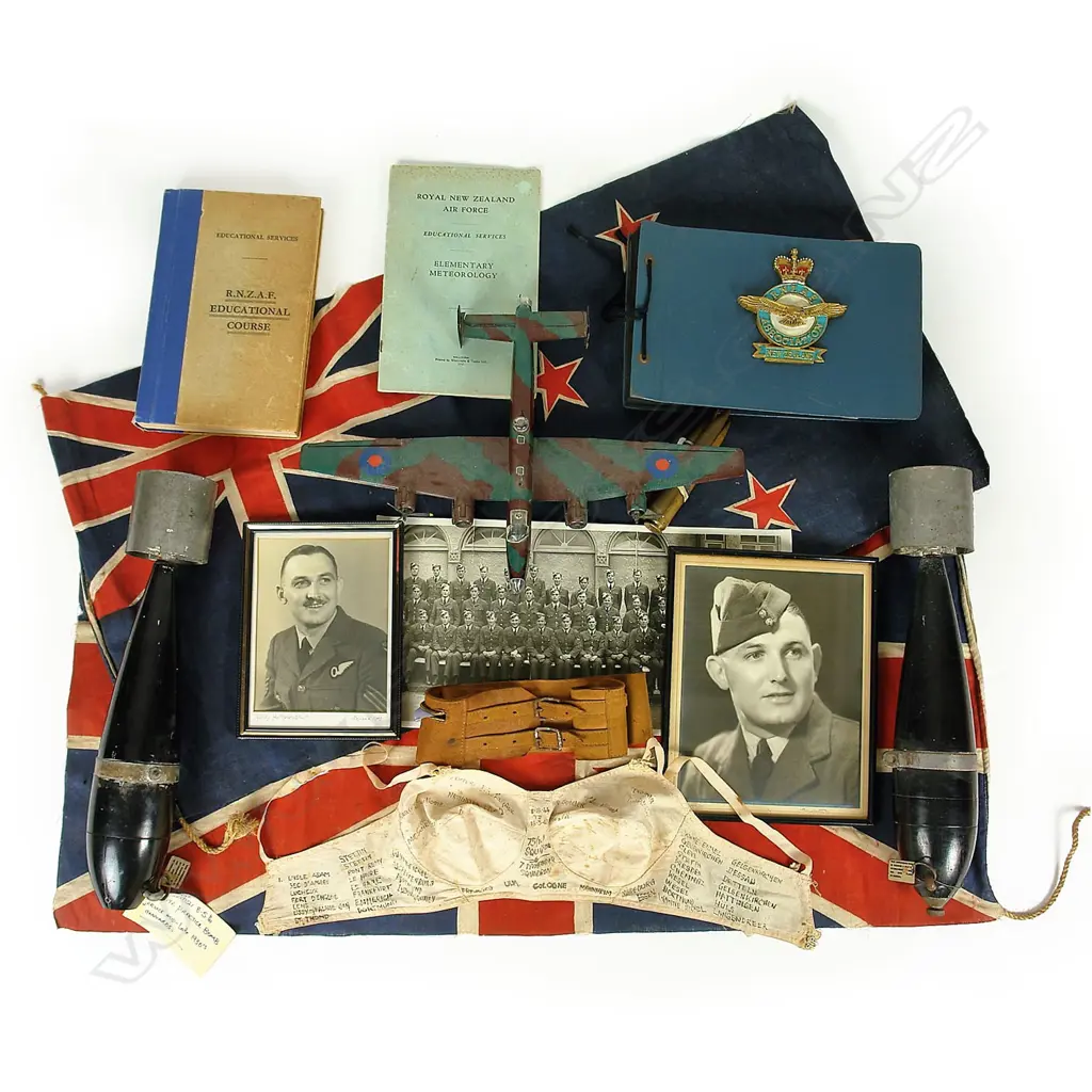Flight Lieutenant Clive Woodward (Bomber) Estcourt, RNZAF (NZ 391045), RAF Bomber Command WWII archive collection. Image 1++