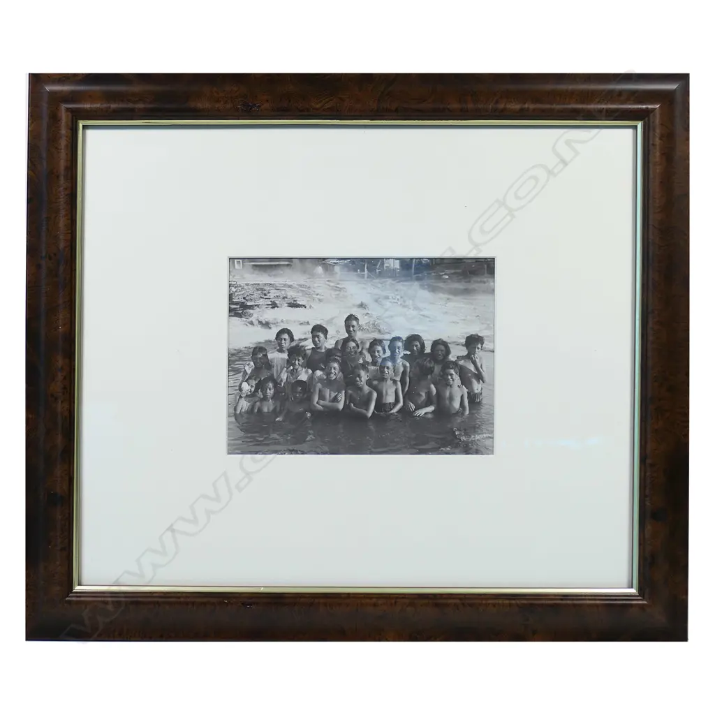 C. Troughton Clark (NZ 1890-1979) 'Children at Whakarewarewa', Image 1++