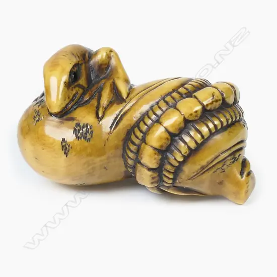 An ivory netsuke study,