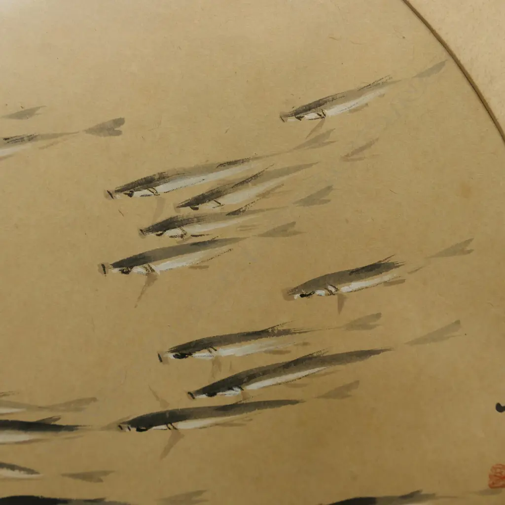 Chen Wen-hsi (Chinese 1906-1991) Untitled school of fish Image 1++