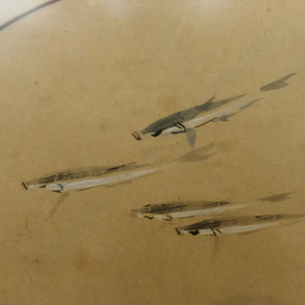 Chen Wen-hsi (Chinese 1906-1991) Untitled school of fish Image 1++