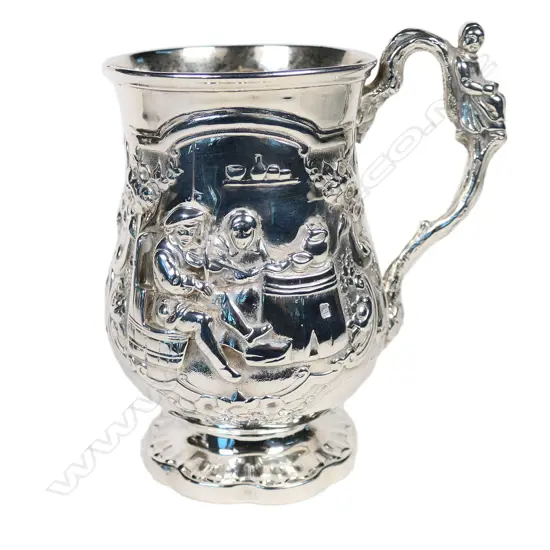 Victorian silver mug,