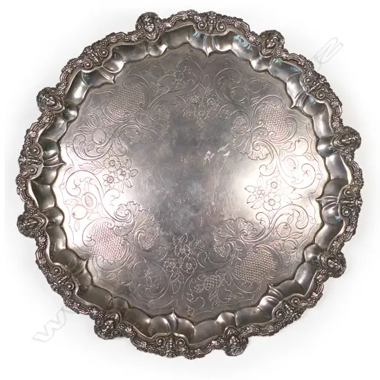 A George IV silver salver