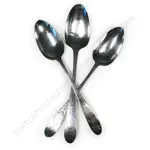 Three George III Irish silver tablespoons, Image 1++