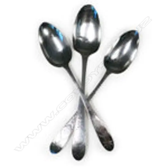 Three George III Irish silver tablespoons,