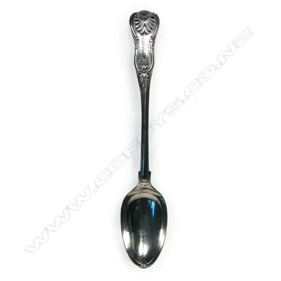 William IV silver King's pattern pie spoon,