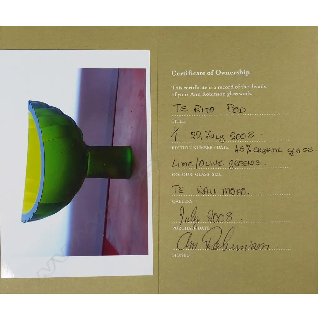 Ann Robinson (1944-), 'Te Rito Pod', Image 1++