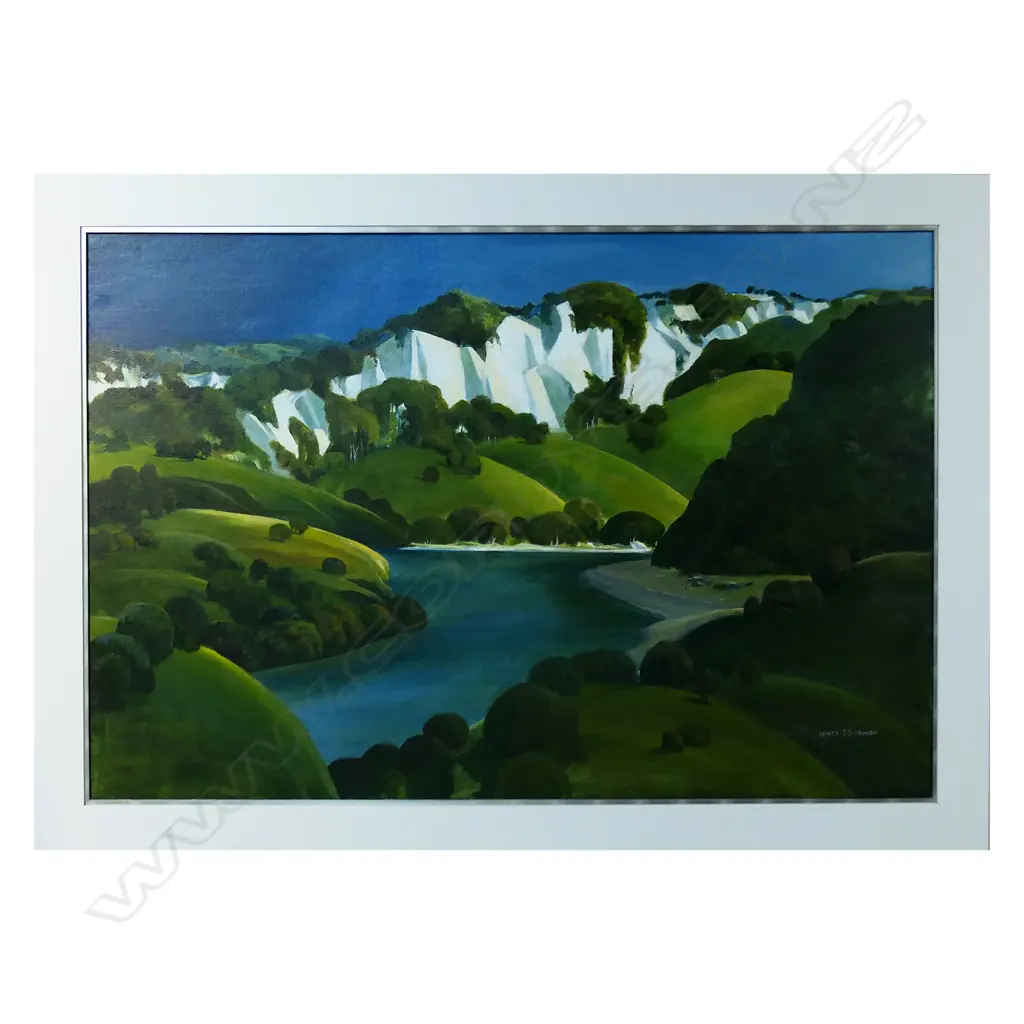 Lance O'Gorman (NZ 1940-) 'Rangatikei Moods (River of Contrasts), Image 1++