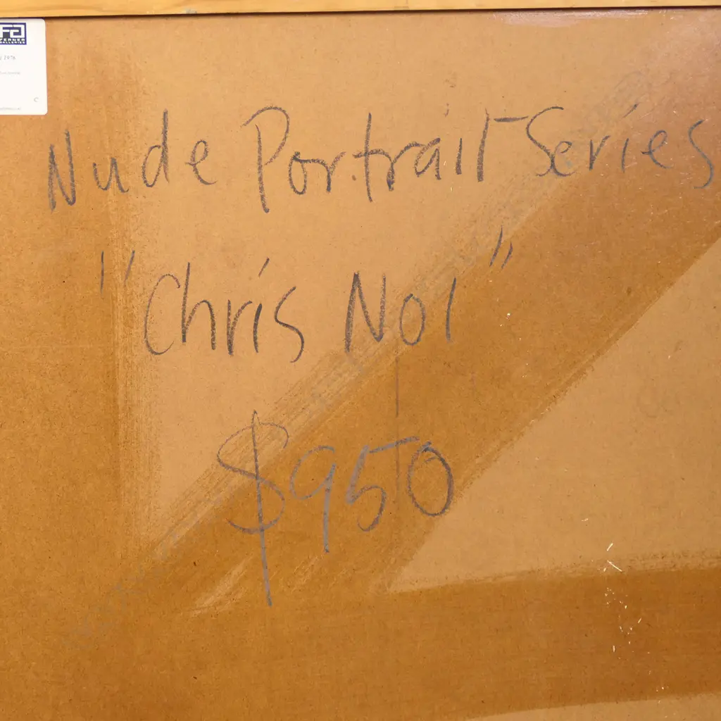 Trevor G Moffitt (1936-2006) 'Chris No. 1, Nude Portrait Series', Image 1++