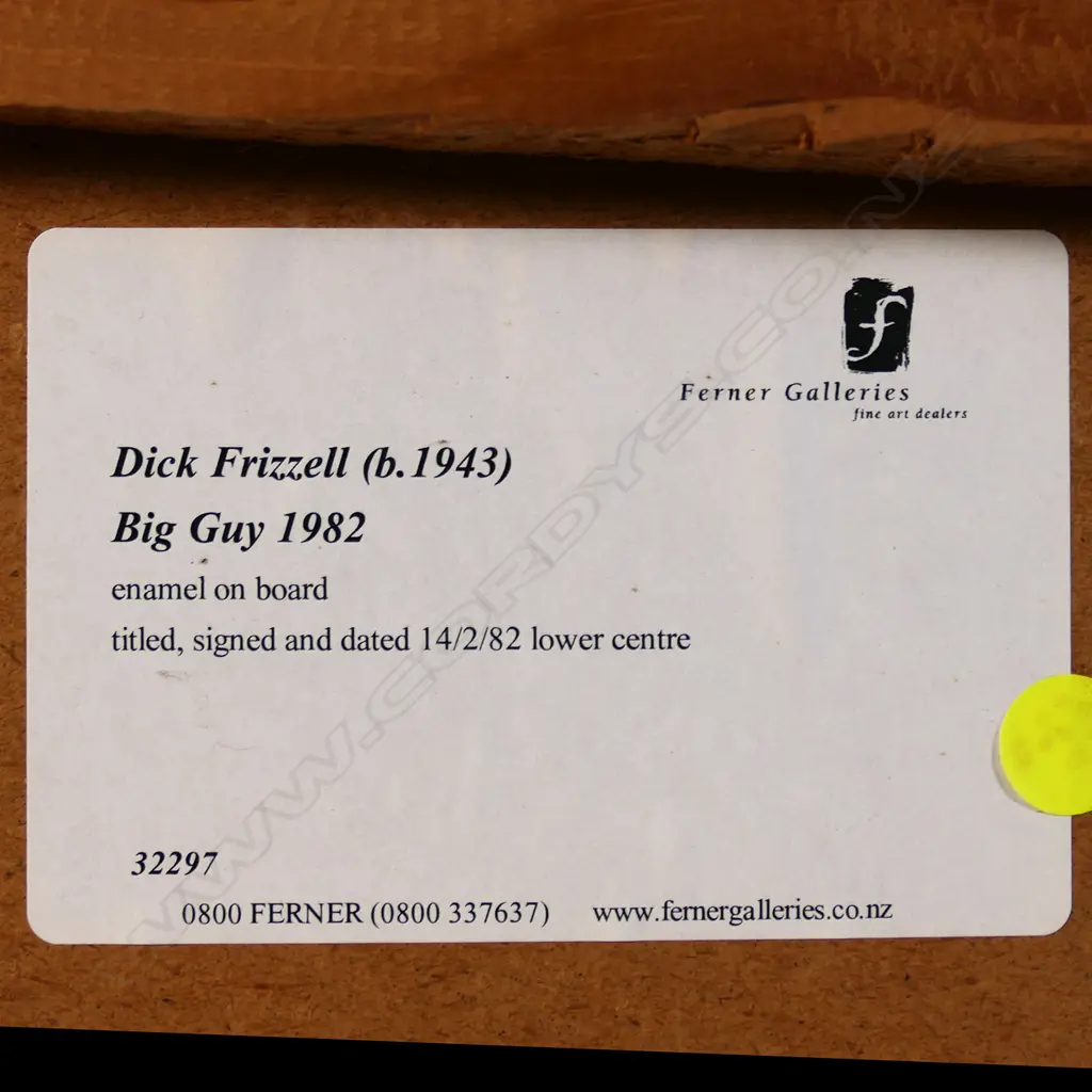 Dick Frizzell (b.1943) 'Big Guy', Image 1++
