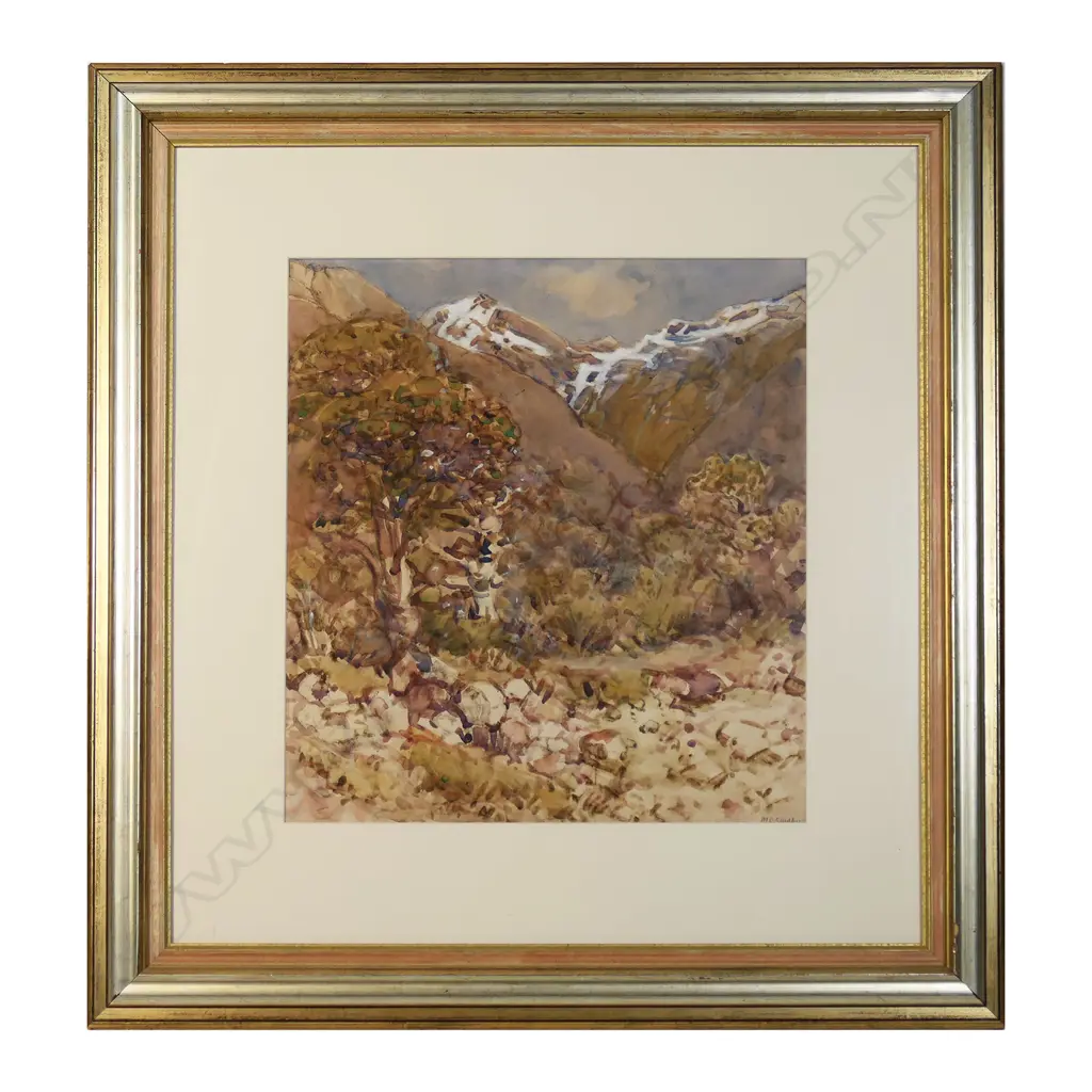 Margaret Olrog Stoddart (1865-1934) 'Near the Hermitage Mt Cook' 1927, Image 1++