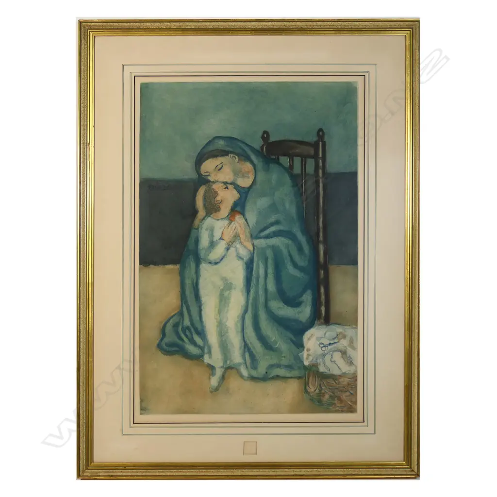 Jacques de Villon (French 1875-1963) aquatint etching after a painting by Pablo Picasso (Spain/France 1881-1973), Image 1++