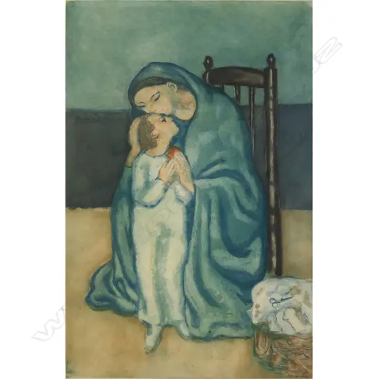 Jacques de Villon (French 1875-1963) aquatint etching after a painting by Pablo Picasso (Spain/France 1881-1973),