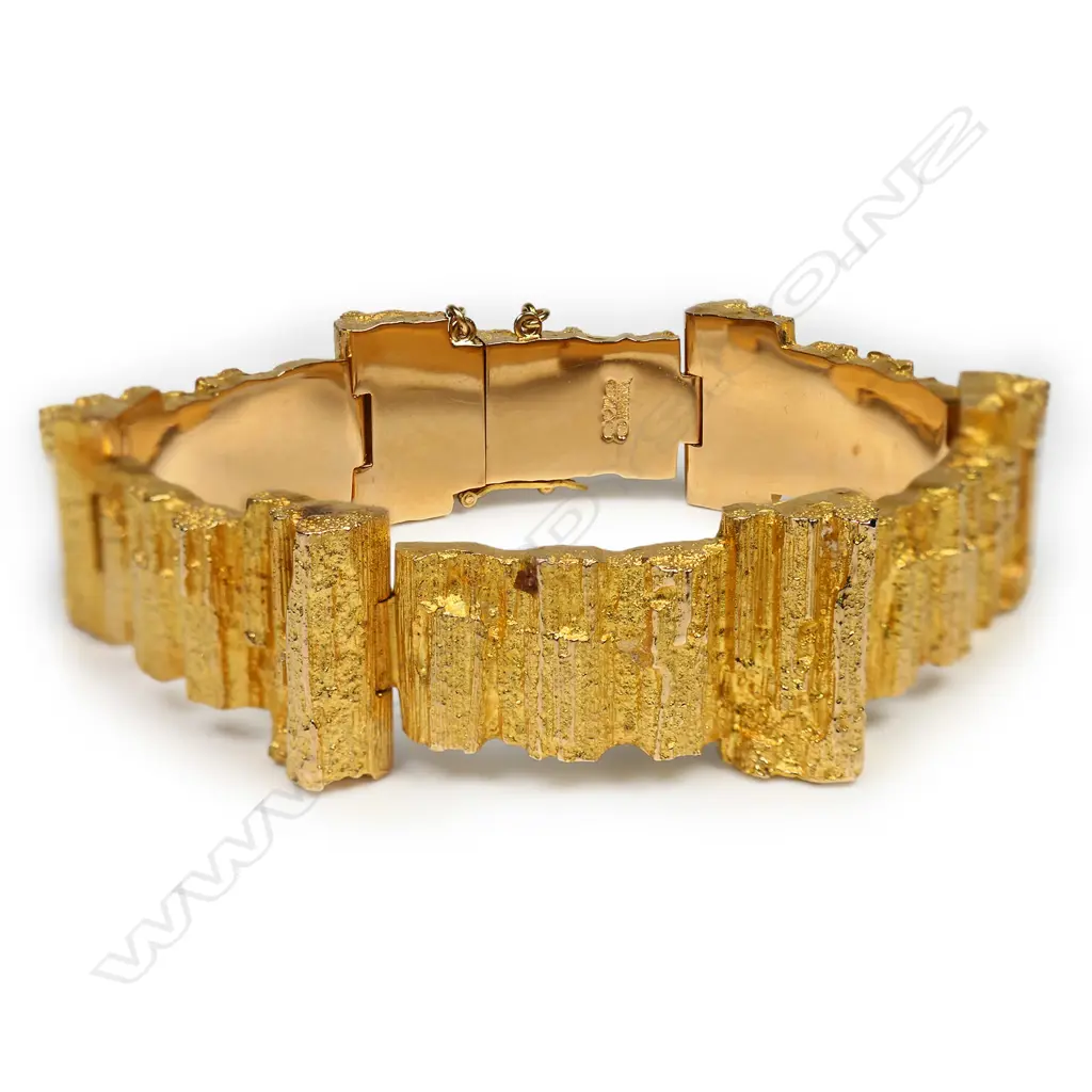 A 14ct gold Lapponia retro design bracelet, Image 1++